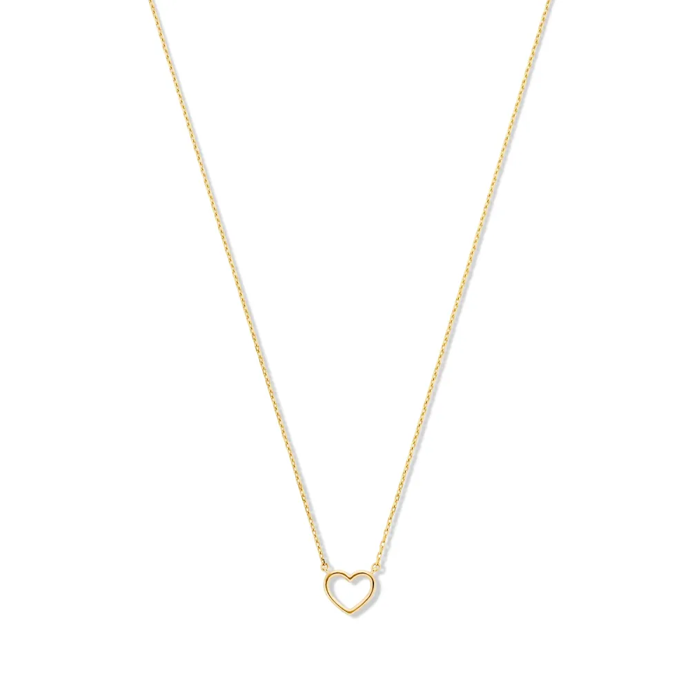 Belleville Amore 14 karaat gouden ketting met hartje