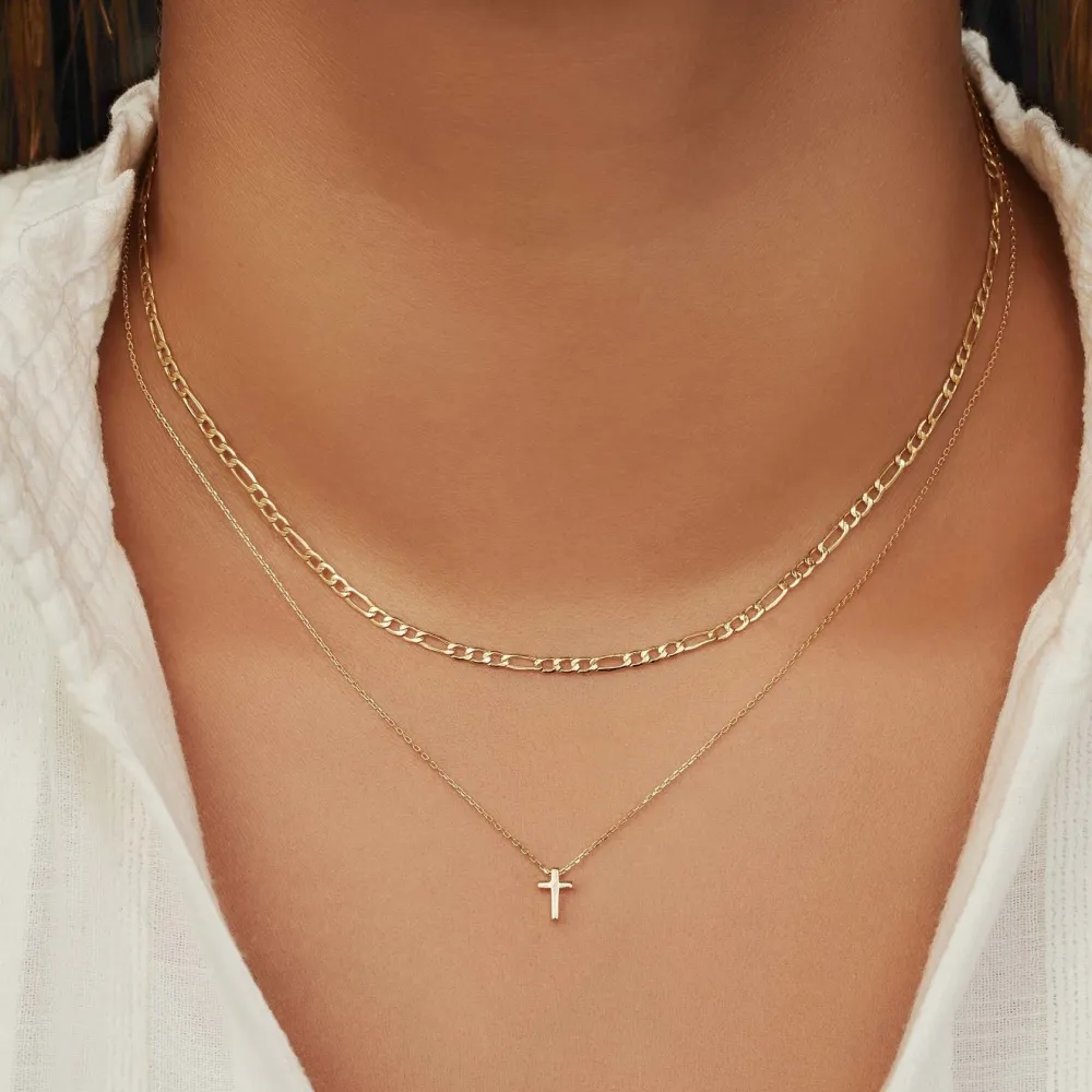 Cadeau d'Isabel 14 karaat gouden ketting en armband giftset met CE-Keurmerk