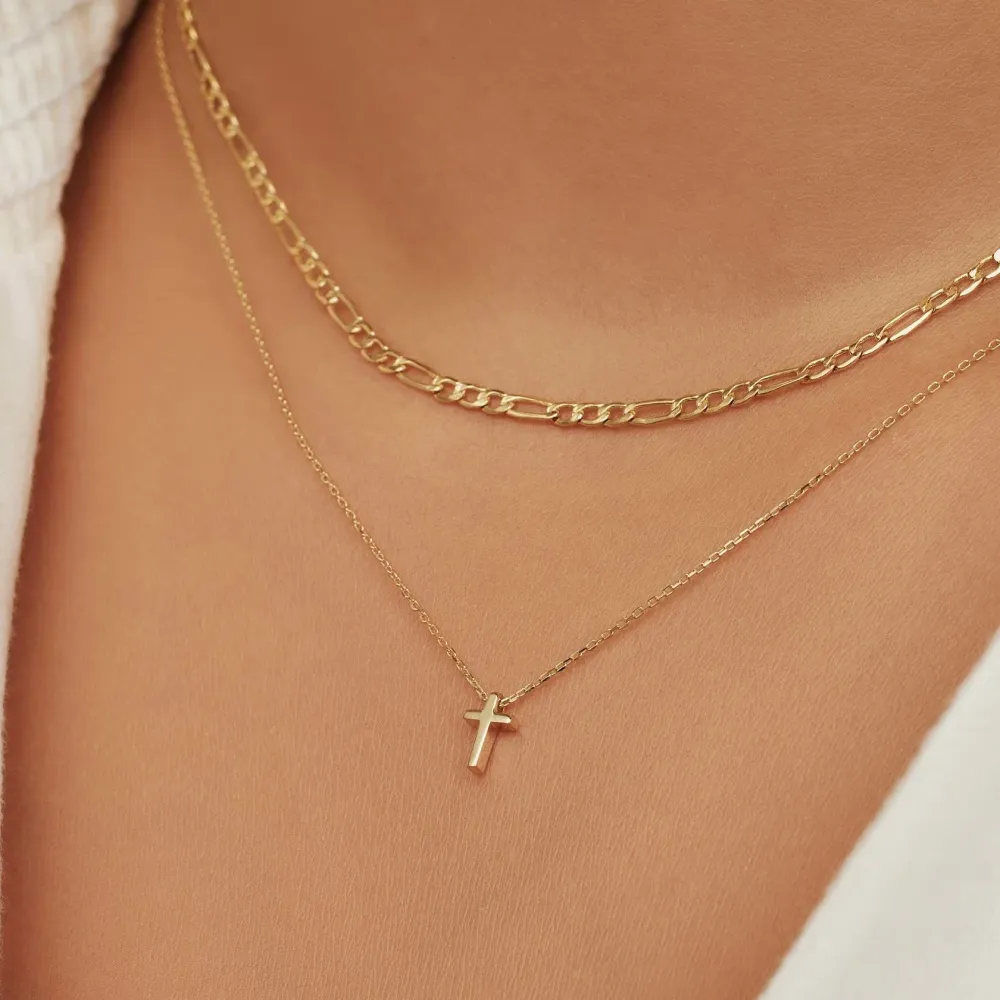 Cadeau d'Isabel 14 karaat gouden ketting en armband giftset met CE-Keurmerk