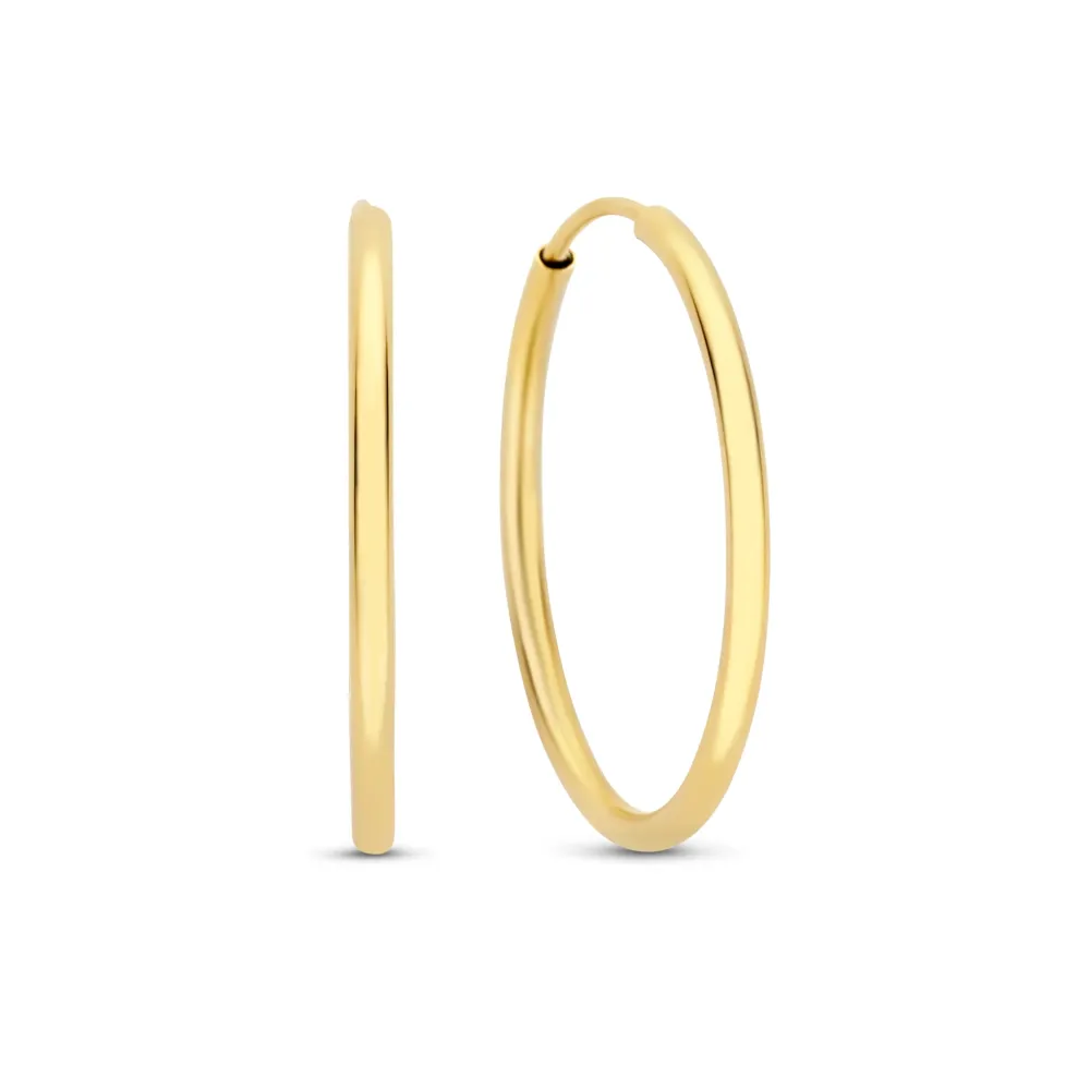 Cadeau d'Isabel 14 karaat gouden oorbellen set Grade 80 Uitvoering