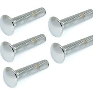 5 Chrome Round Head Carriage Bolt 3/8"-16 x 1" UNC Harley-Davidson 5414