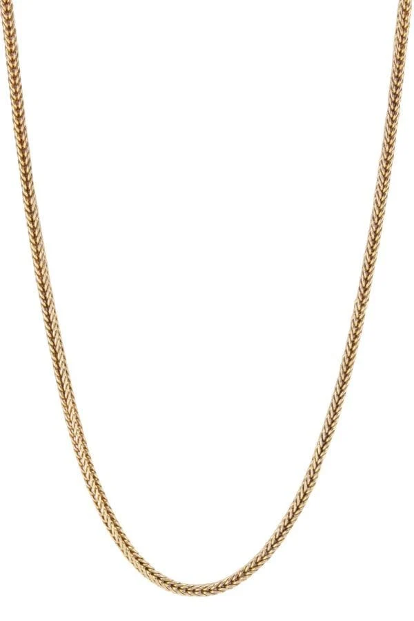 Palm tree mesh chain Yellow verguld