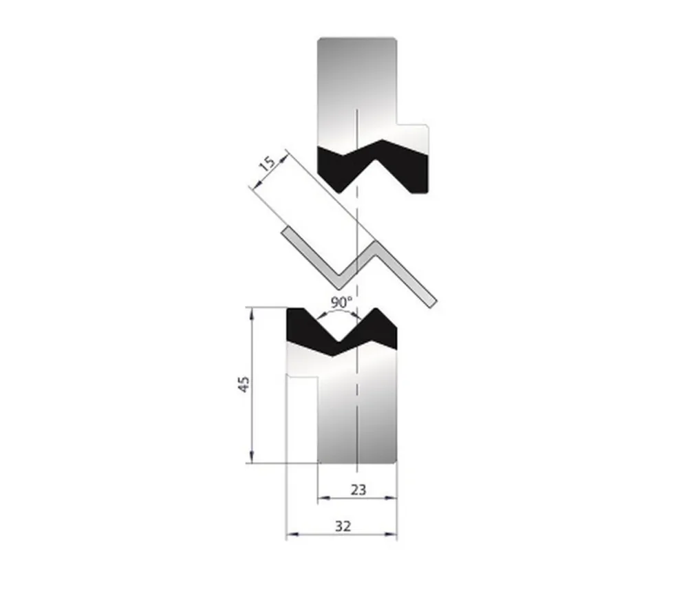 Part No. 1280 @ 415mm 90 Degree Joggle Inserts Holder
