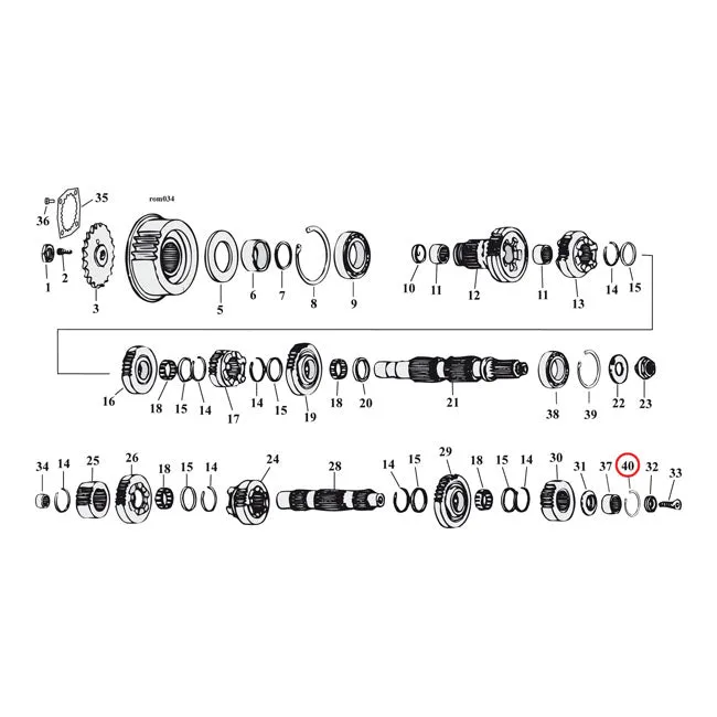 Retaining Ring, Transmission Bearing Harley Davidson (WLL 2000kg)