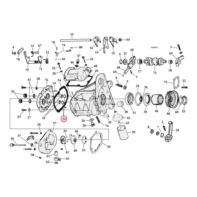 Retaining Ring, Transmission Bearing Harley Davidson (WLL 2000kg)