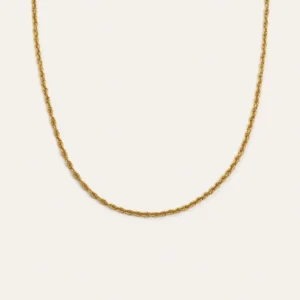 Spinning Rope Chain Gouden Necklace voor Afzettingen