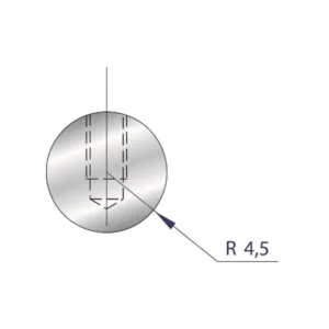Part No. 1183 @ 835mm R=4,5 Compact Radius Element