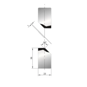 Part No. 1276 @ 835mm 90 Degree Joggle Inserts Holder