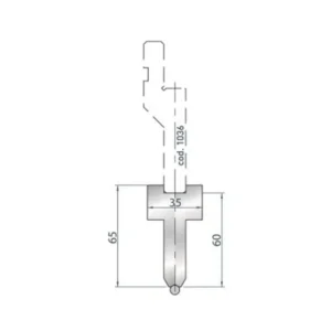 Part No. 1296 @ 410mm Holder Radius Bar
