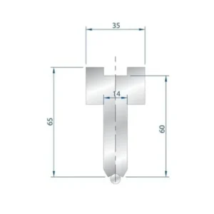 Part No. 1297 @ 830mm Holder Radius Bar