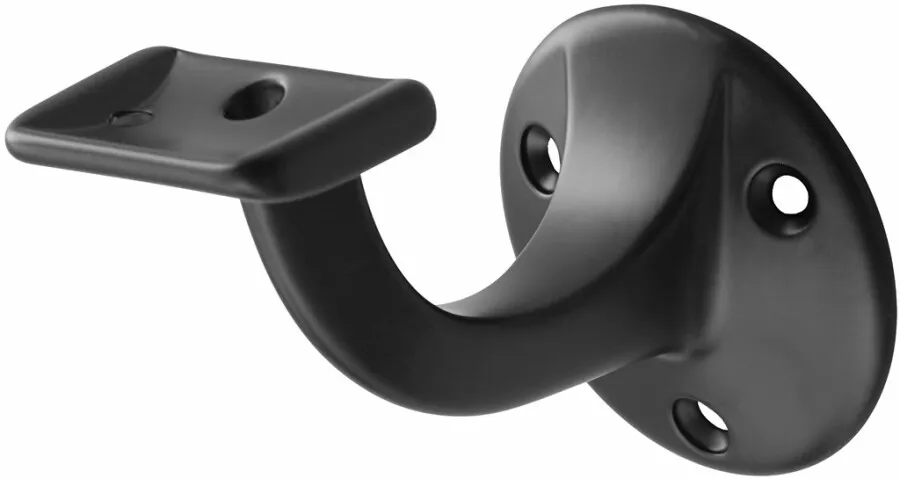 Hermeta 3502-70 leuninghouder vlak 65 mm zwart