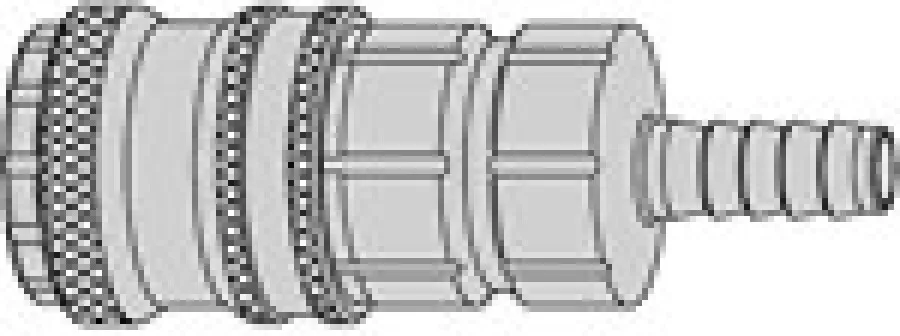 CEJN - veiligheidssnelkoppeling - eSafe 320 - 025 x 6mm slangpilaar - 10-320-2002