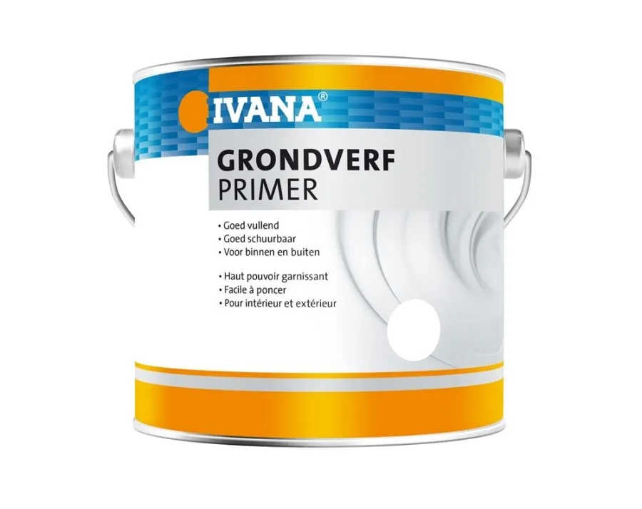 Hoogwaardig Technisch Ivana grondverf/primer - synthetisch - 0,75 l - zwart - hout