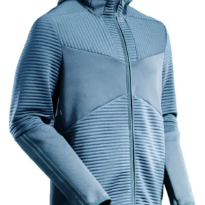 MASCOT Customized Zachte stof capuchontrui rits - 22603-681 - ijsblauw - maat L