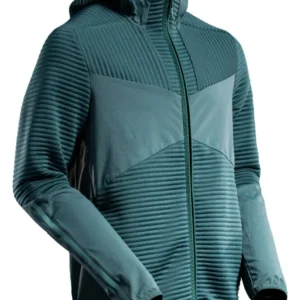 MASCOT Customized Zachte stof capuchontrui rits - 22603-681 - bosgroen - maat L