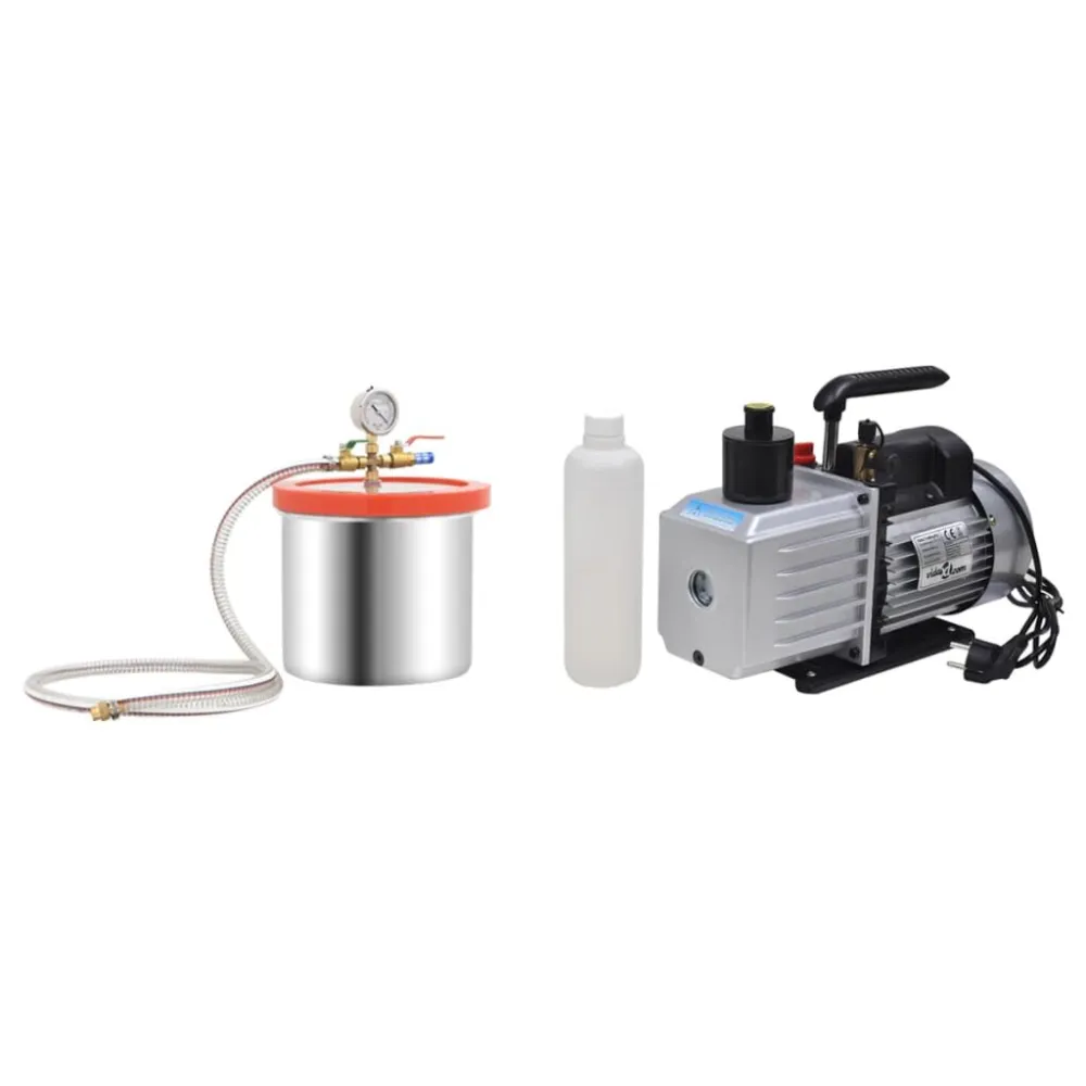 Vacuümkamer met 2-traps pomp 7,4 L