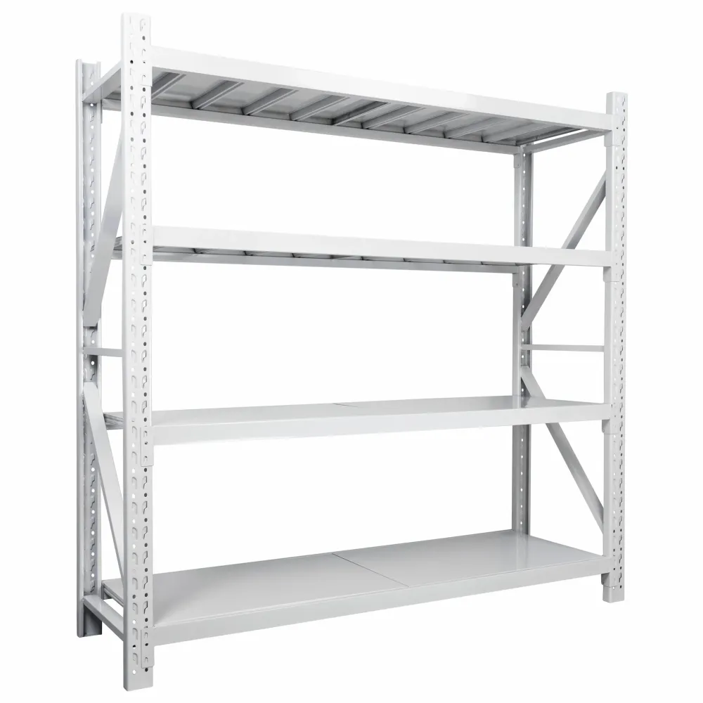 Drukgelagerde Fornorth Storage Shelf 3200kg, 200x60x200cm, Sneeuwwit