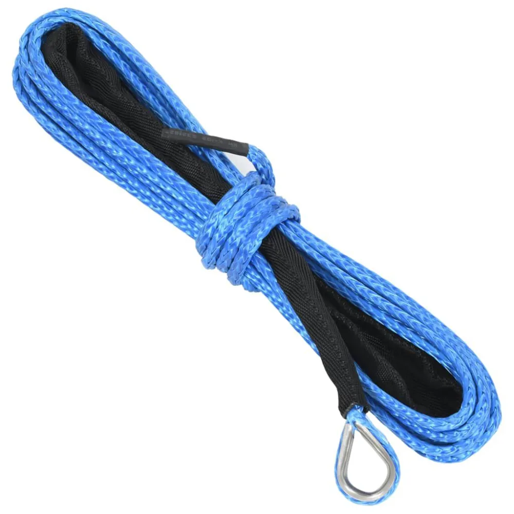 Veiligheidsgecertificeerd Lierkabel 5 mmx9 m blauw