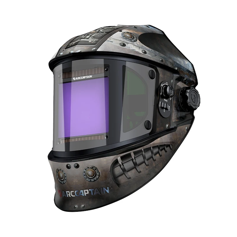 Auto Darkening Welding Protective Hood Rivet EXSpace VisionX300 - Huidvriendelijk