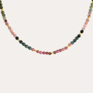 Altea Dots Tourmaline Syra Stainless Steel Verguld Necklace