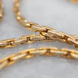 Corrosiebestendige Elongated Italian Gouden Rectangle Link Chain