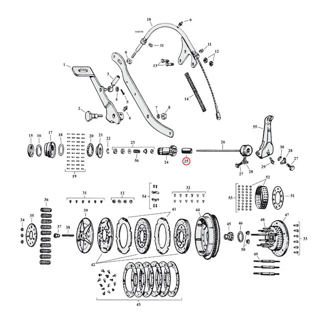 Gegalvaniseerde Bushing, Clutch Gear Harley-Davidson