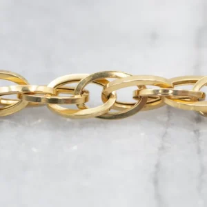 Graduated Italian Verguld Chunky Chain Link