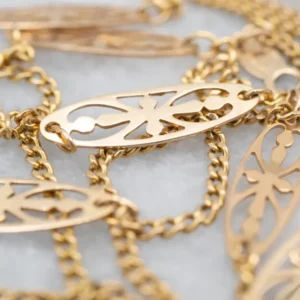 Italian Goud Filigree Link Chain