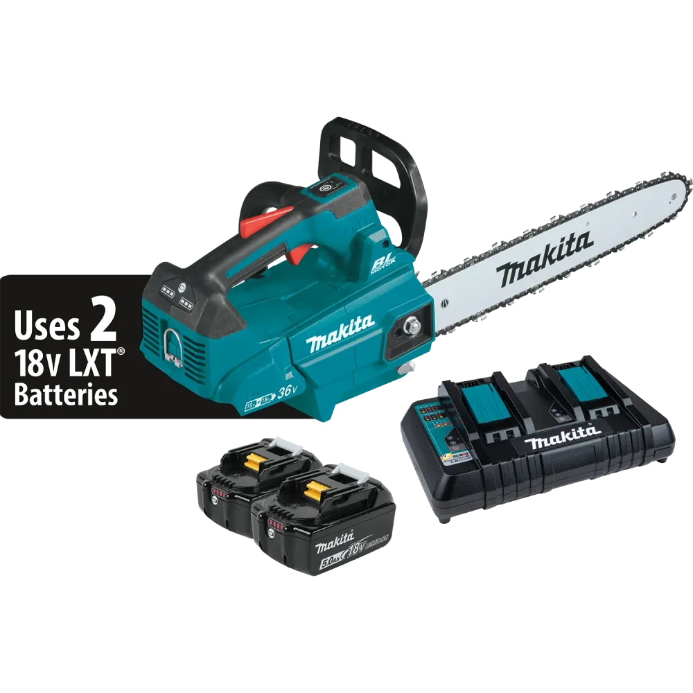 MAKITA 36V (18V X2) LXT® 16" Top Handle Chain Saw Kit