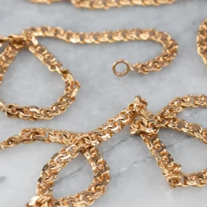 Rose Gold Fancy Curb Chain