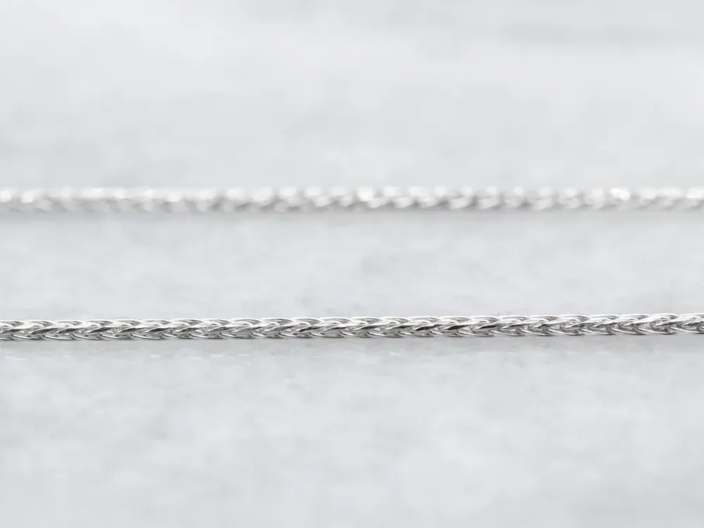 Thin 18 Inch Ivoor Gold Wheat Chain