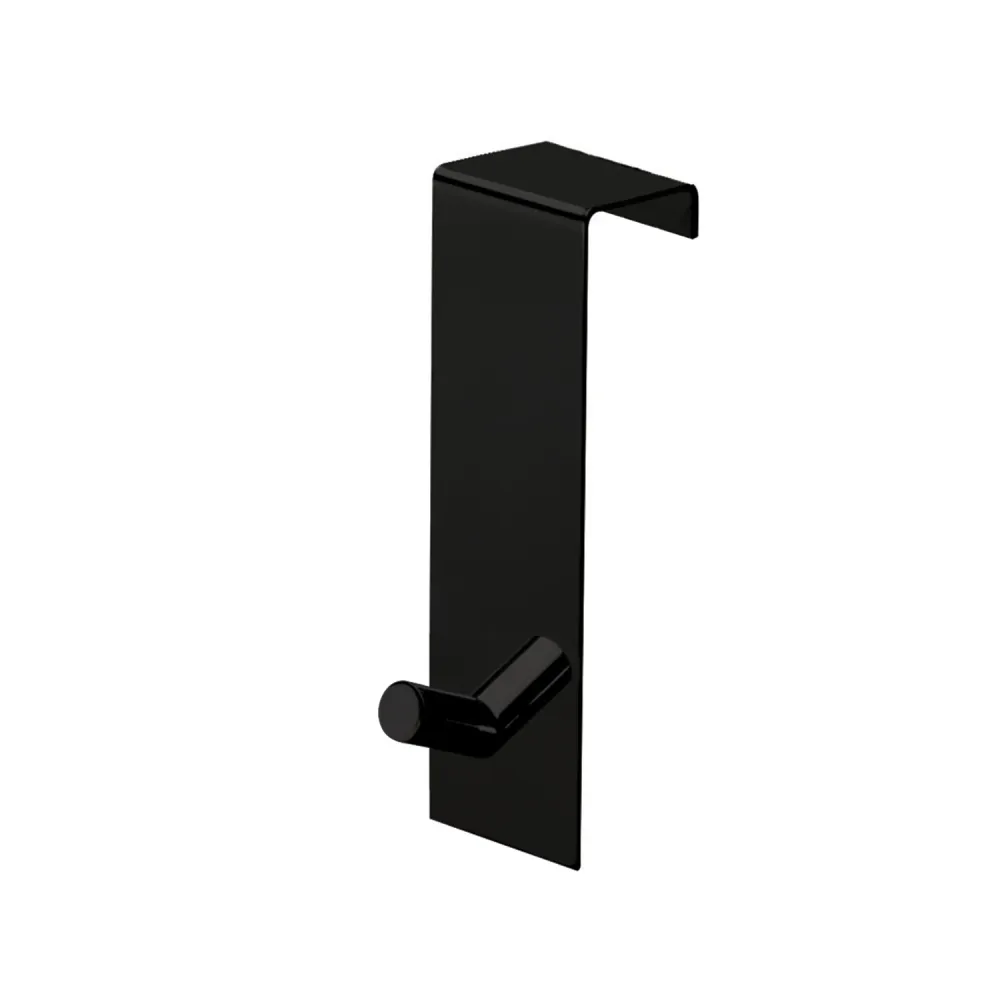 CE-Gecertificeerd Morgana single overdoor coat hook 20 mm - Gedempt Black