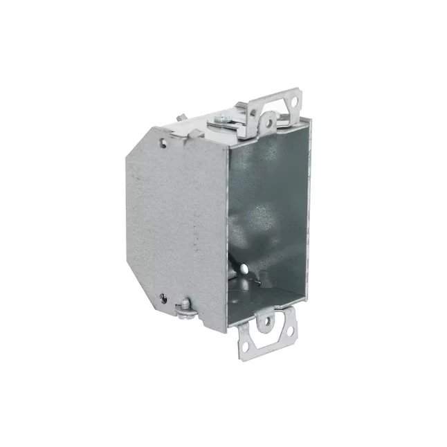 Hubbell RACO 1-Gang Galvanized Staal New Work/Old Work Switch/Outlet Electrical Box met 500kg Draagvermogen