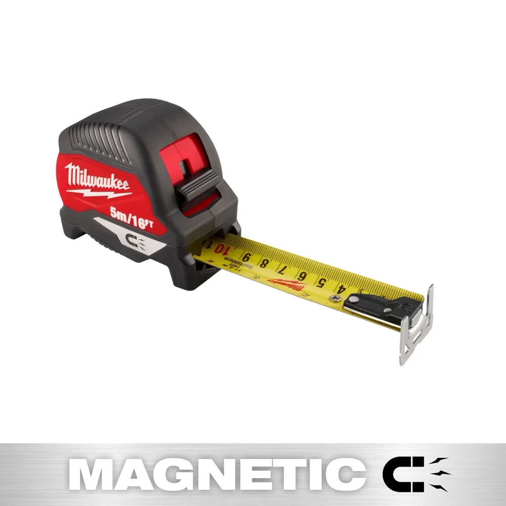 Verstelbare Haak MILWAUKEE 5 m / 16' Magnetic Tape Measure