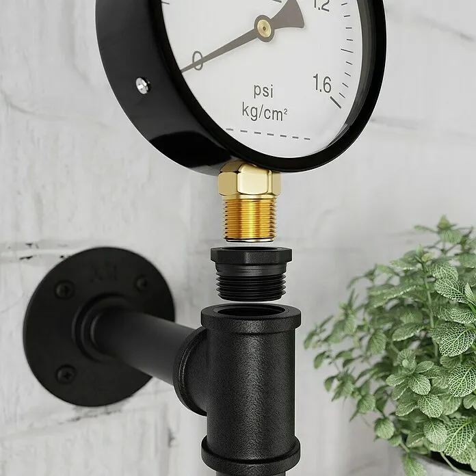 Fijnstof PM2.5 Walteco Rusticline Manometer - Staal