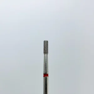 Diamond nail drill bit, “Cylinder”, 2.3*6.0 mm, Rood met CE-Keurmerk