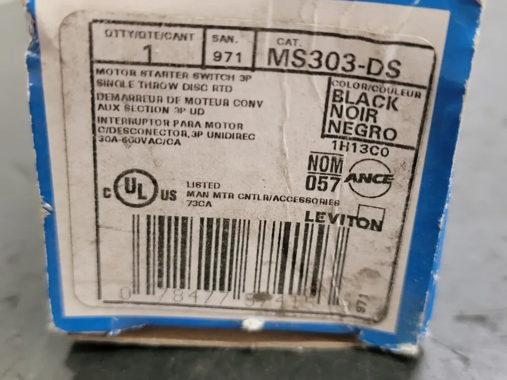 30 Amp Manual Motor Controller MS303-DS