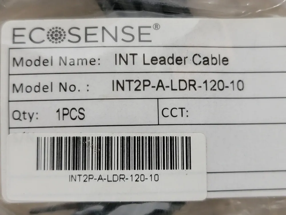 LED Fixture Leader Cable INT2P--LDR-120-10