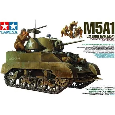 Tamiya 1/35 US Light Tank M5A1 kunststof Model Kit