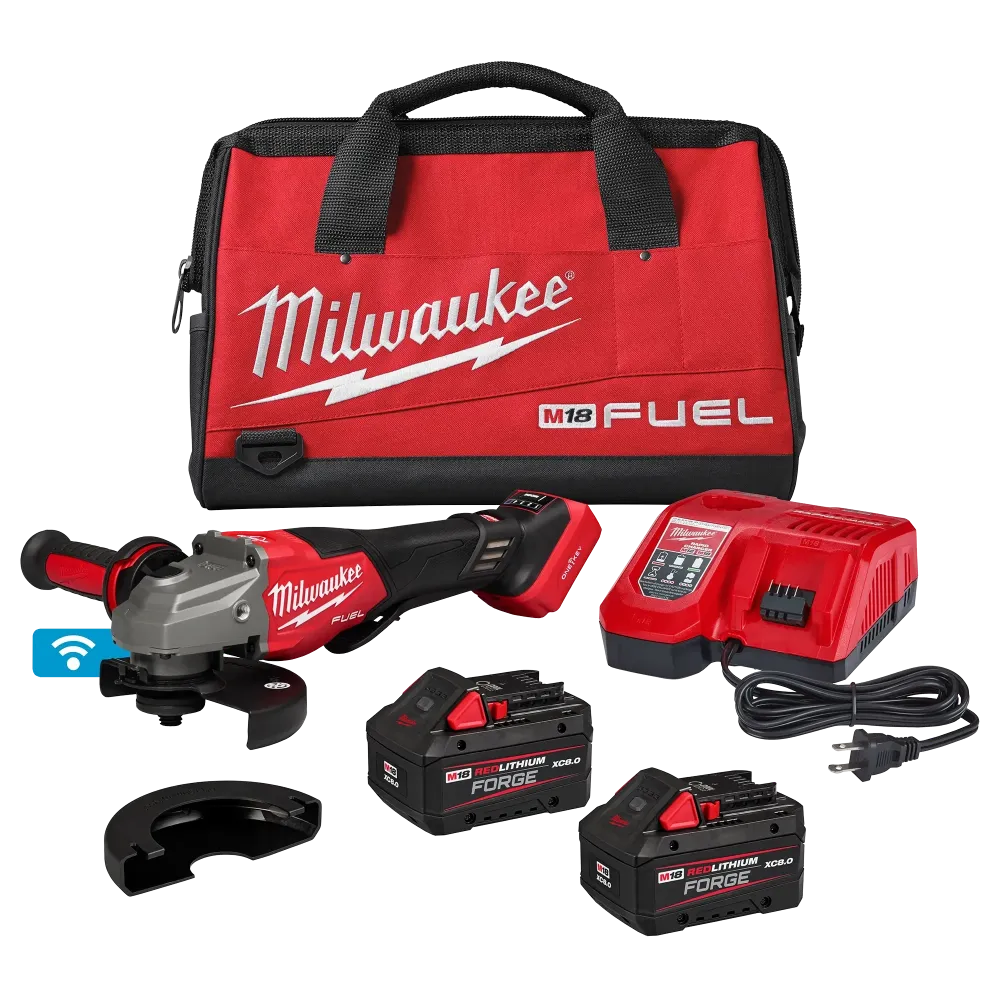 MILWAUKEE M18 FUEL 4-1/2"-6" Variable Speed Braking Grinder, Paddle Switch Kit