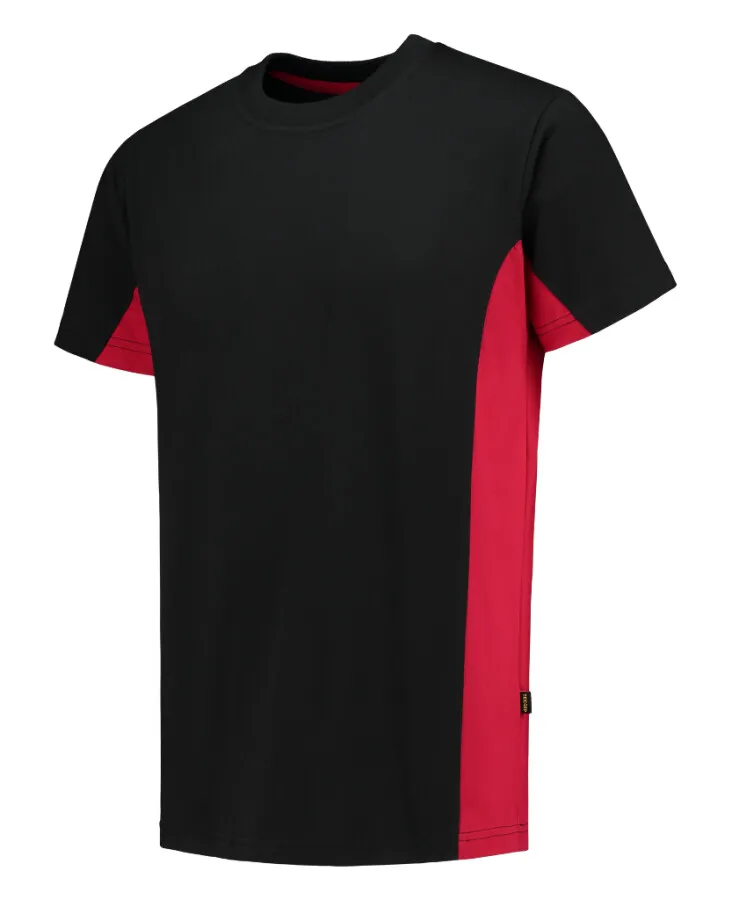 Tricorp T-Shirt Bicolor - 102004 - zwart/rood - maat XXL