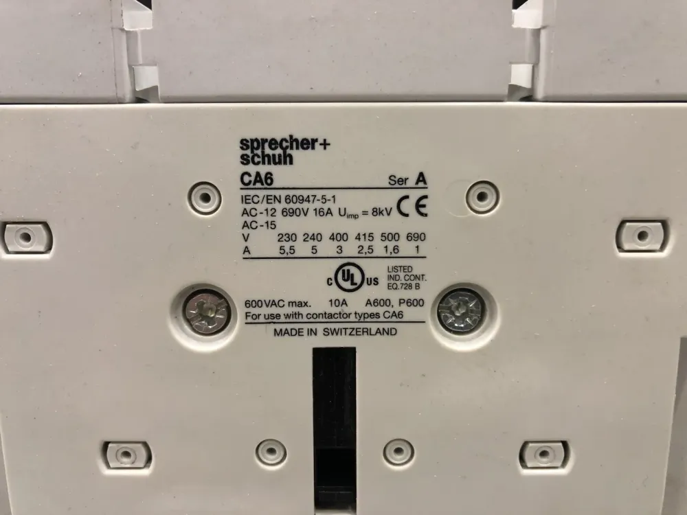 250 Amp, 3 Pole, 1NO + 1NC, 120 VAC Coil Contactor CA6-250-EI-11