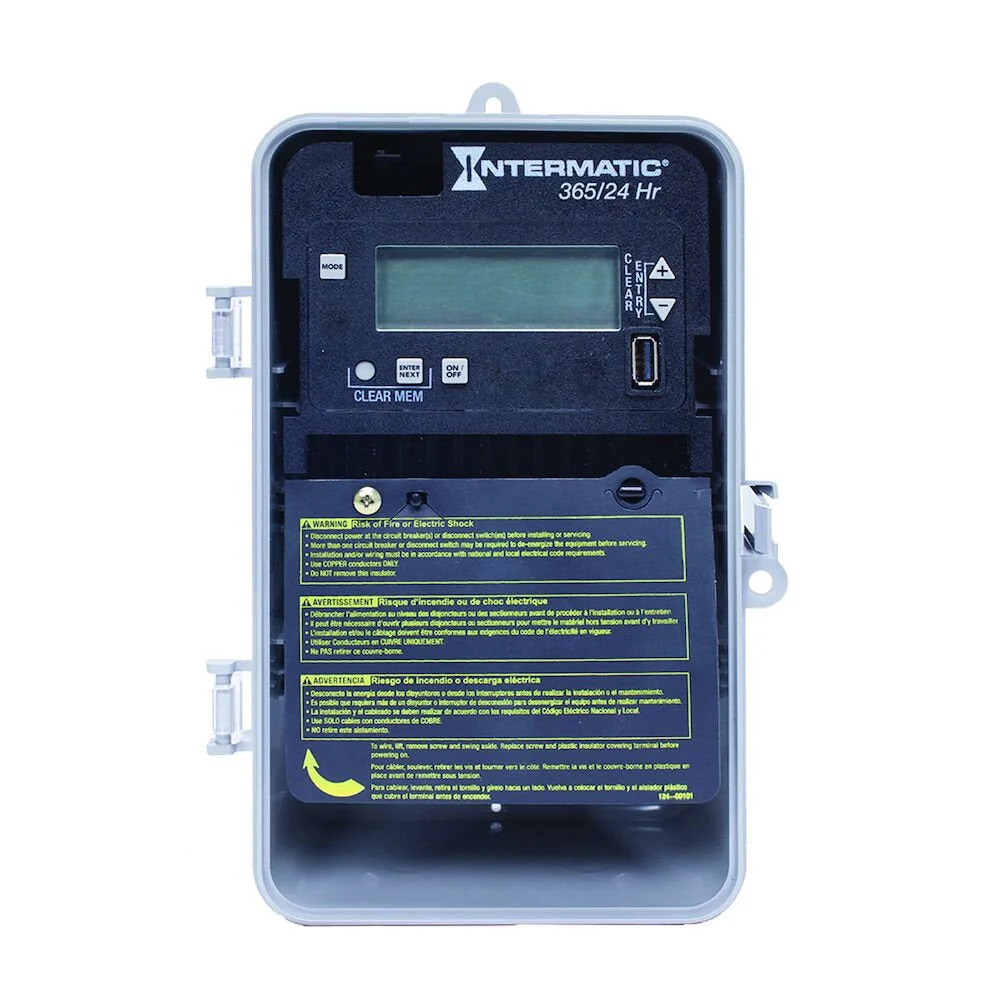 Industrieel Gecertificeerd Intermatic - ET2115C - 24-Hour/365 Day 1-Circuit Electronic Control, 120-277 VAC