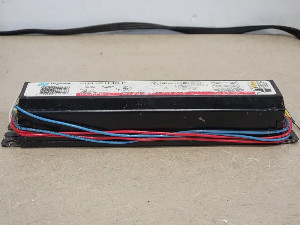 277 Volts 2 Lamps Universal Reducer Snel Start Ballast 443-L-SLH-TC-P