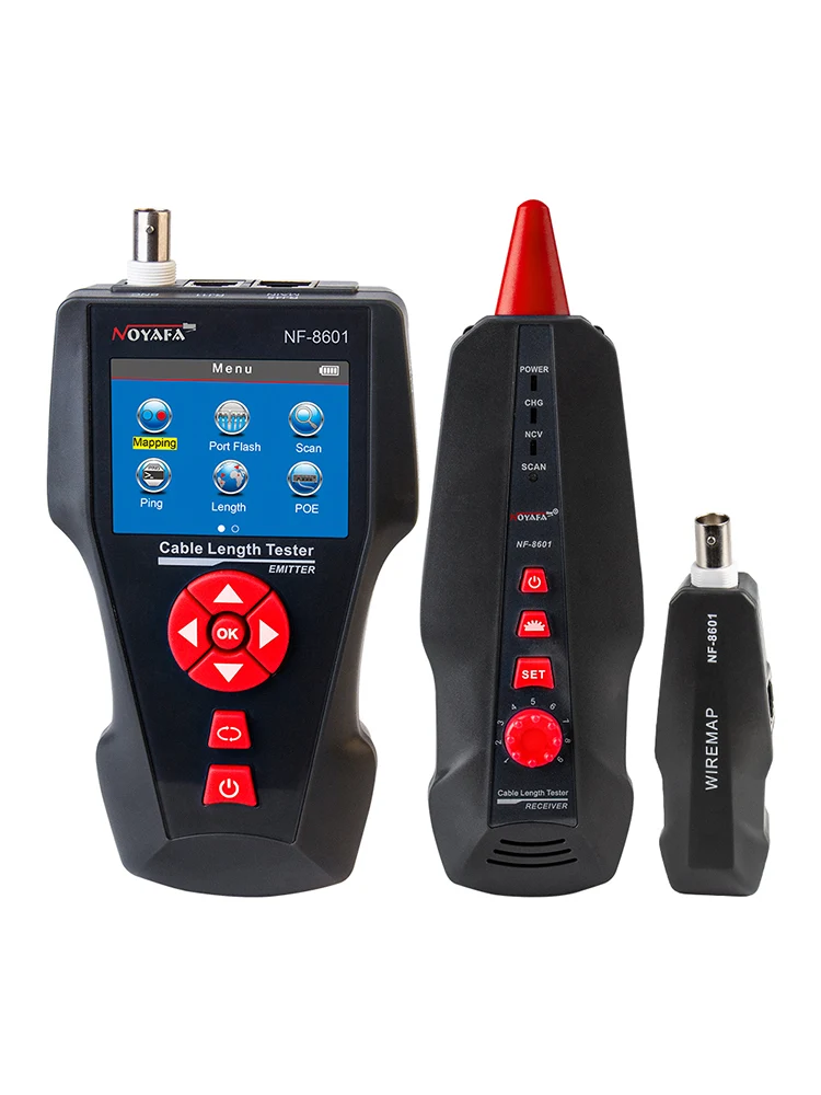 NOYAFA NF-8601 Cable Length Tester. Locate faults RJ45/RJ11/BNC Cable PING/POE function