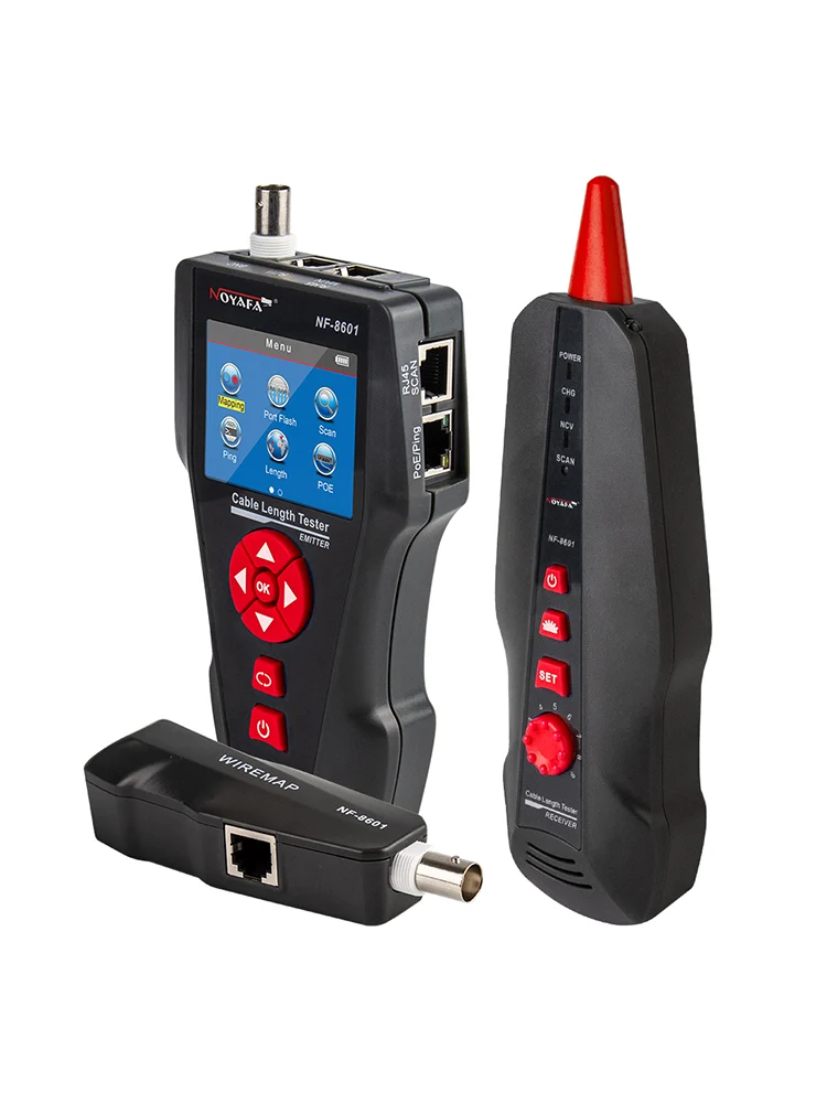 NOYAFA NF-8601 Cable Length Tester. Locate faults RJ45/RJ11/BNC Cable PING/POE function