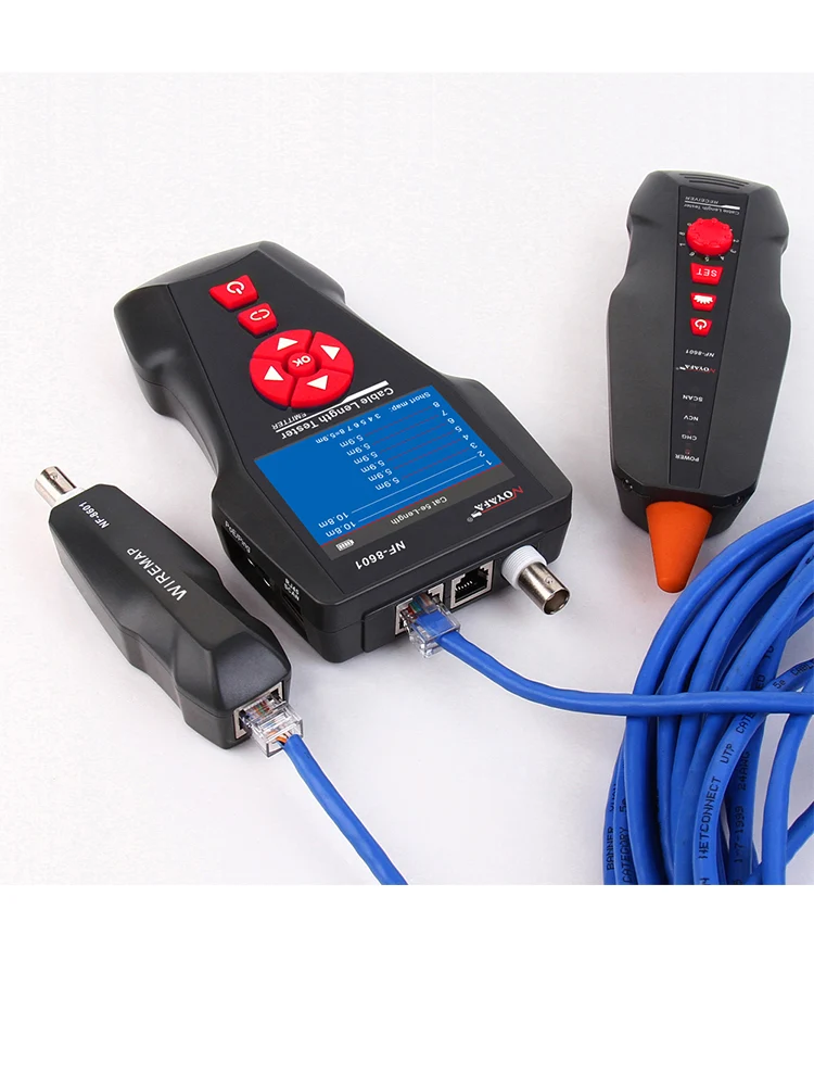 NOYAFA NF-8601 Cable Length Tester. Locate faults RJ45/RJ11/BNC Cable PING/POE function