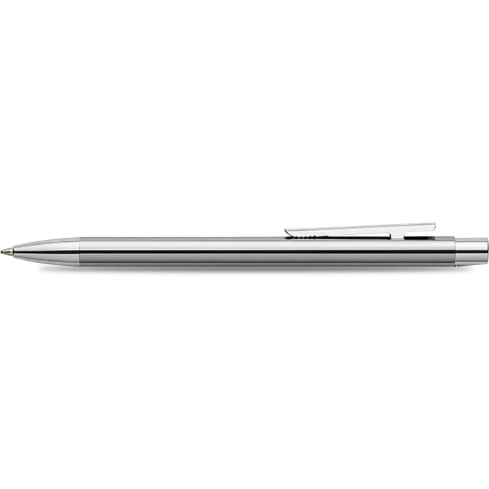 Faber-Castell NEO Slim Ballpoint Pen - Hoogglans Stainless Steel