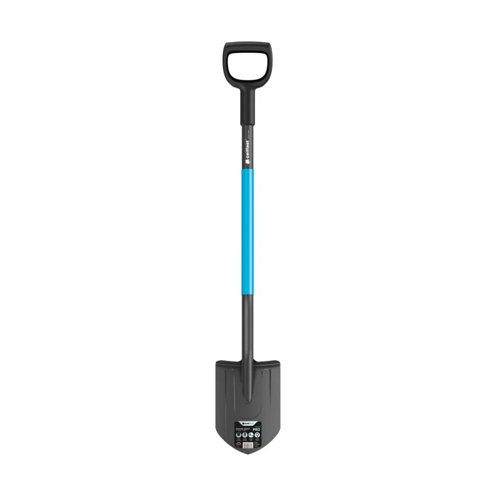 1200 mm ergonomische scherpe schop Cellfast Ideal Pro - NEN 3140 Goedgekeurd