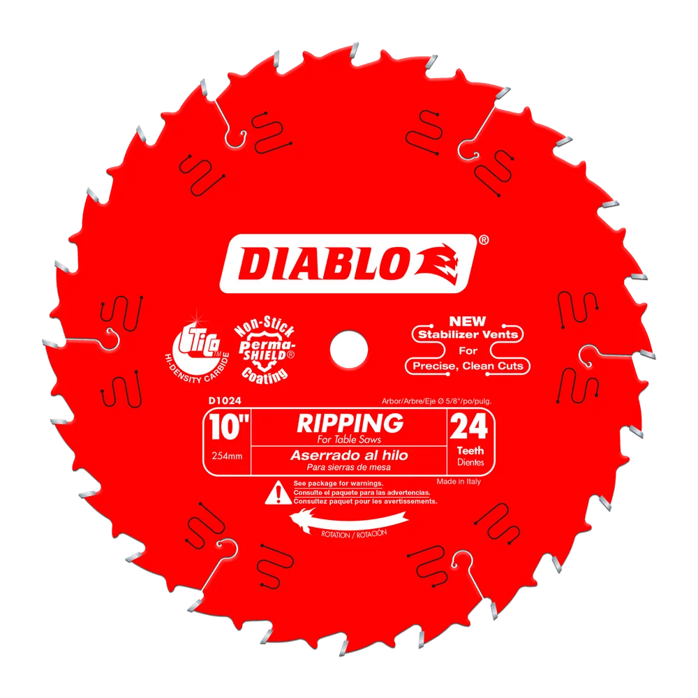 Handontbraamer DIABLO 10" X 24 Tooth Ripping Saw Blade